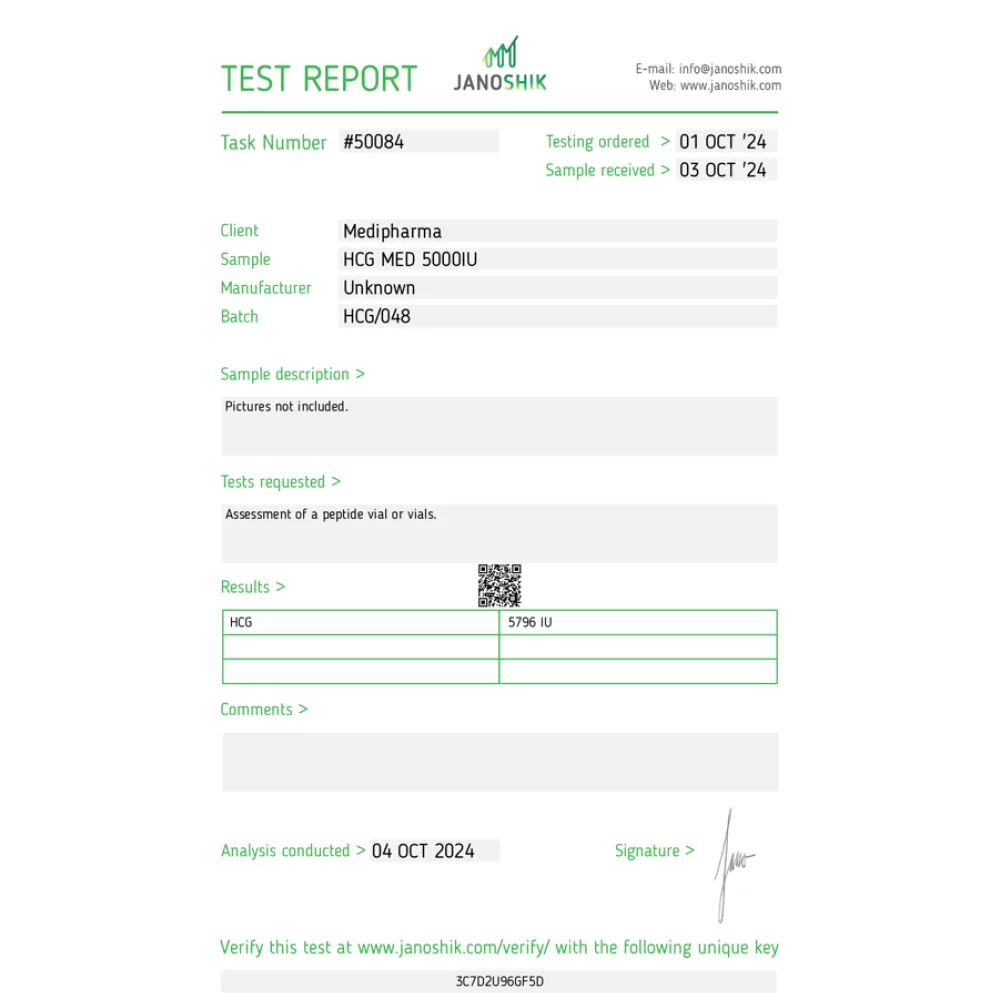 HCG- MEDIPHARMA Labtest