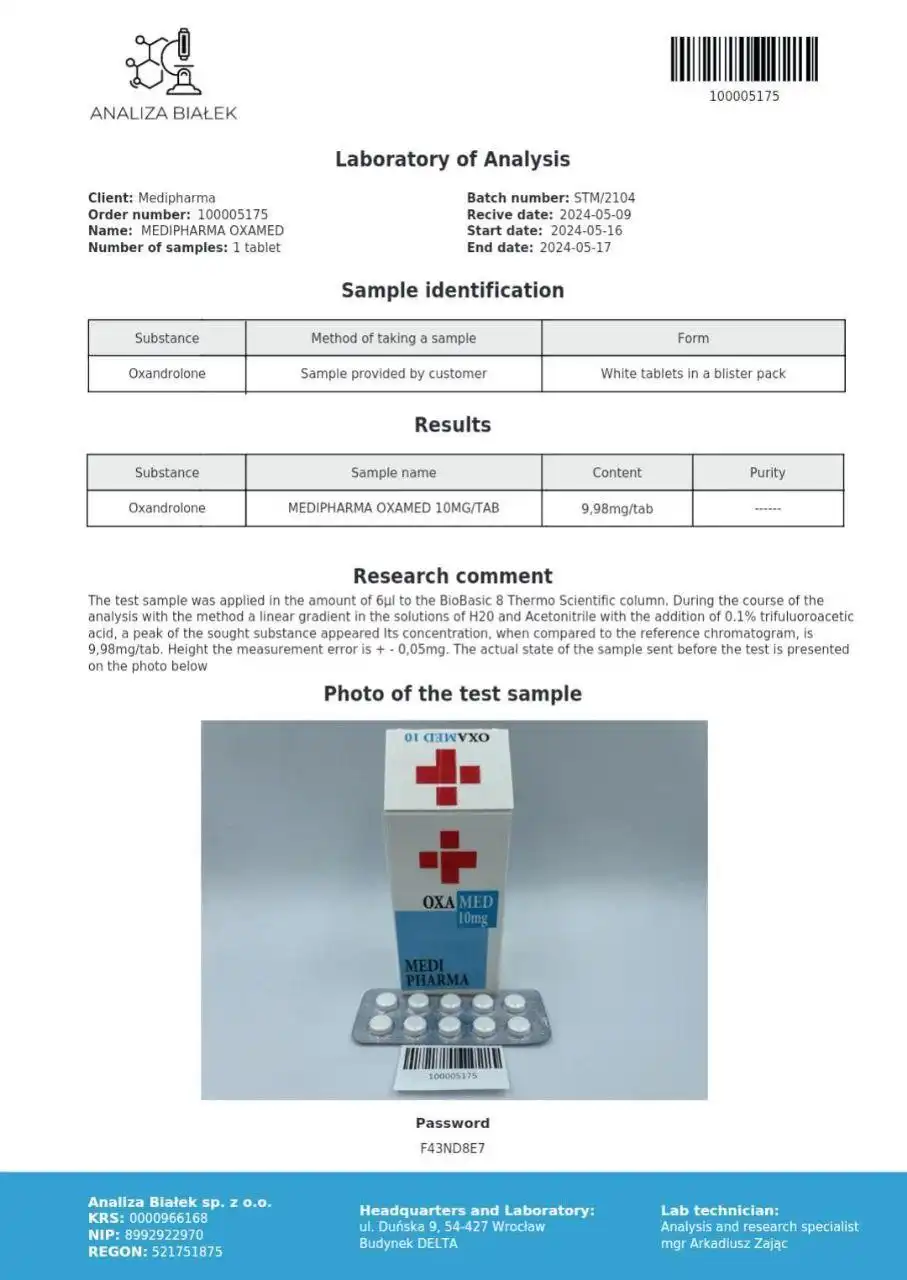 OXAMED 10MG - MEDIPHARMA - Image 2